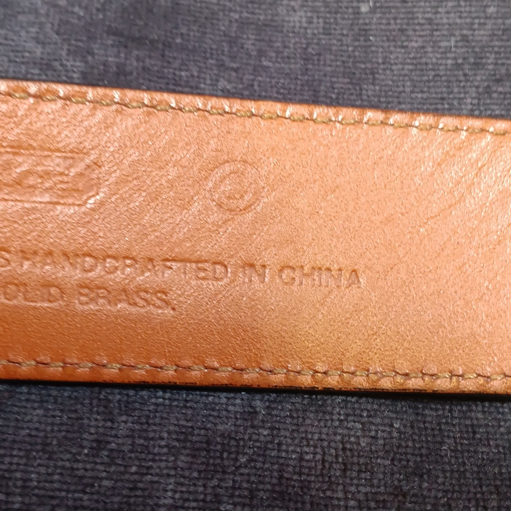 Men's Coach Black Leather Belt Size 40 - Picture 7 of 10